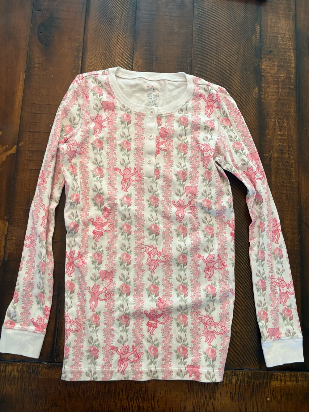 Girls Roller Rabbit x Love Shack Fancy Long Sleeve Pajama Top